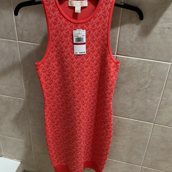 NWT. Michael Kors Logo Jacquard tank dress - Picture 7 of 9